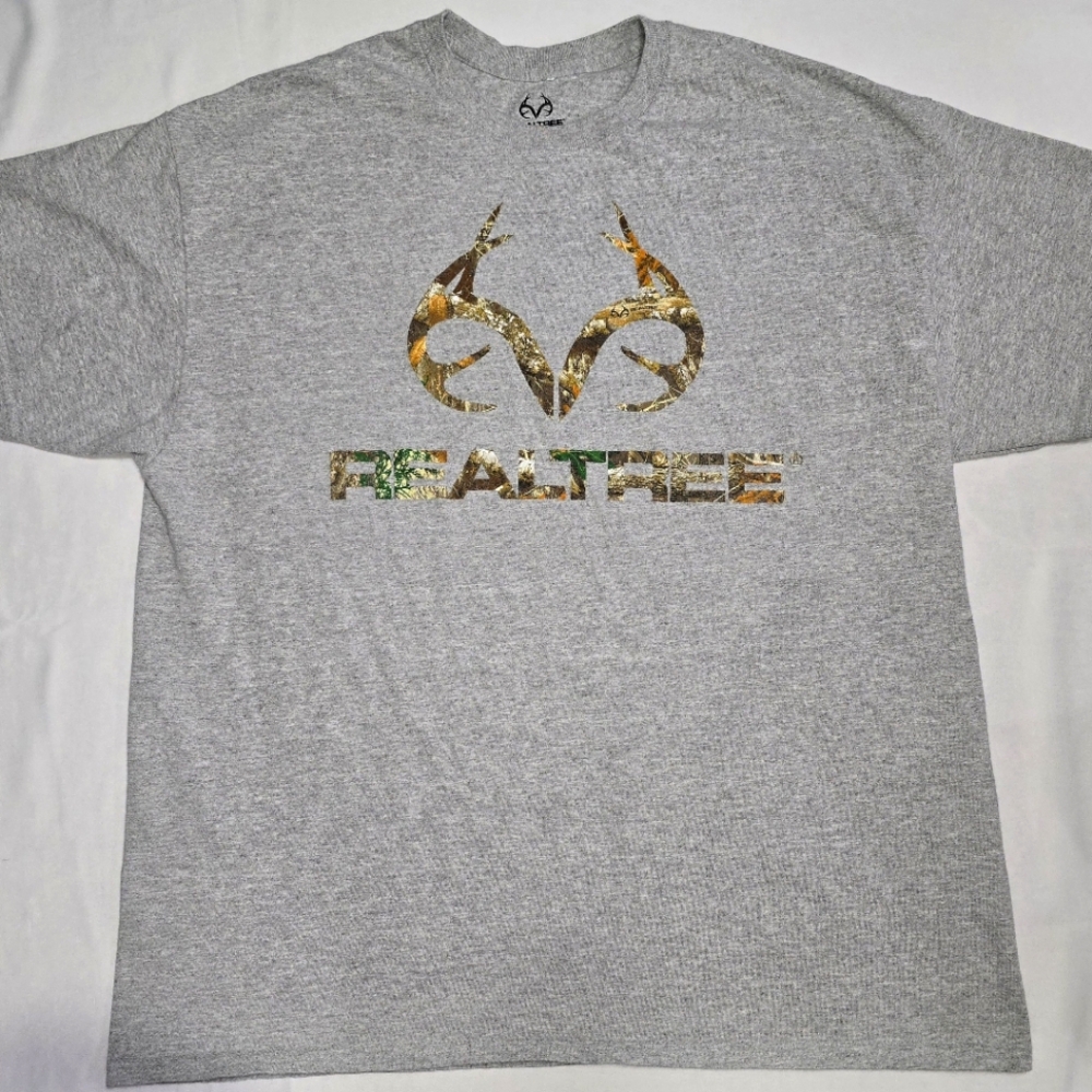 Mens Realtree Gray T-Shirt XL